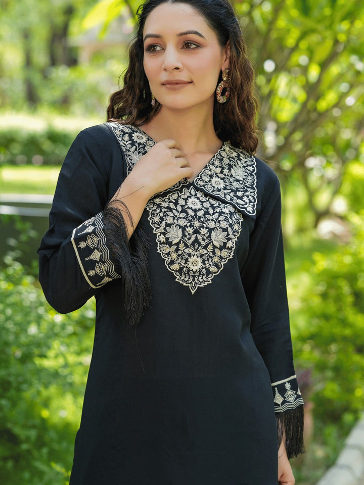 Embroidered Shirt And Trouser Co Ords