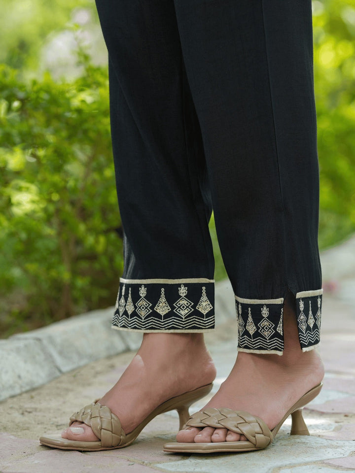 Embroidered Shirt And Trouser Co Ords