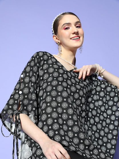 Black Kaftan Top