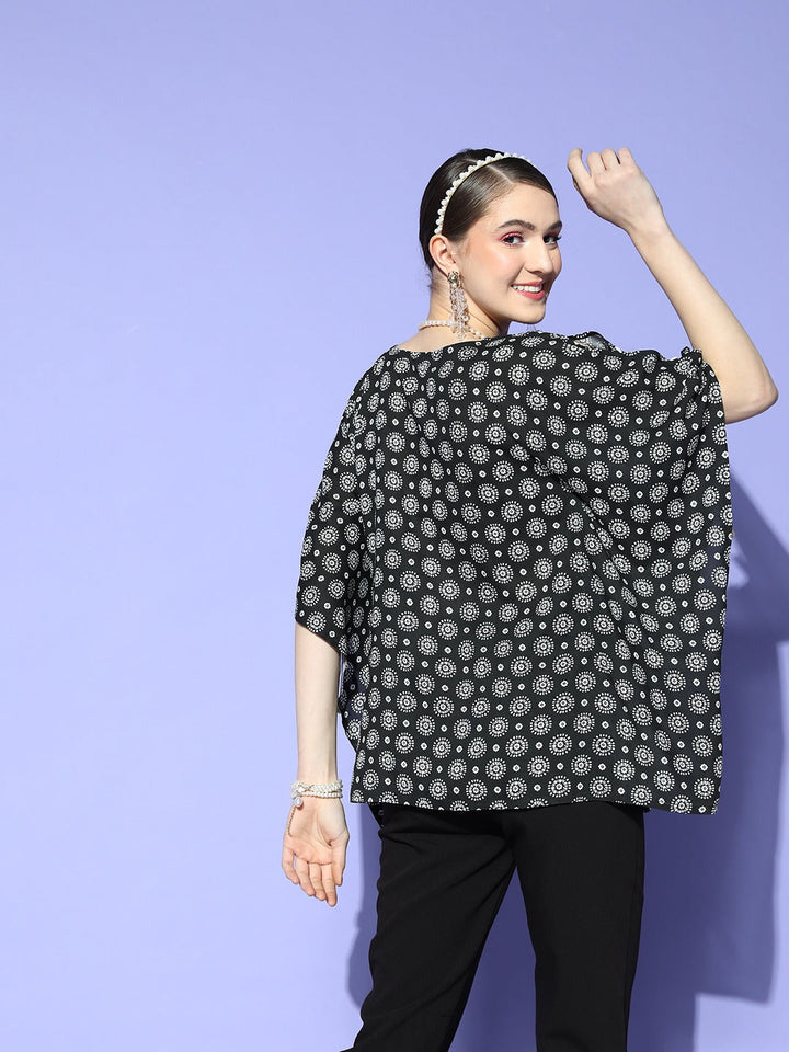 Black Kaftan Top