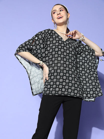 Black Kaftan Top