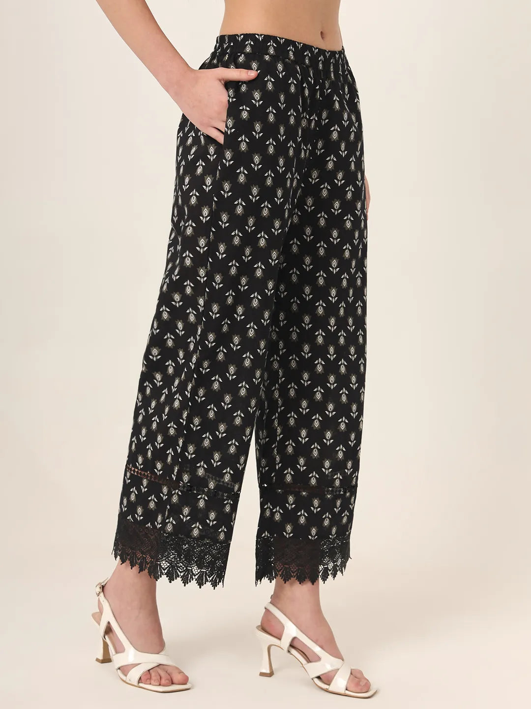 Black Pure Cotton Co Ord Set