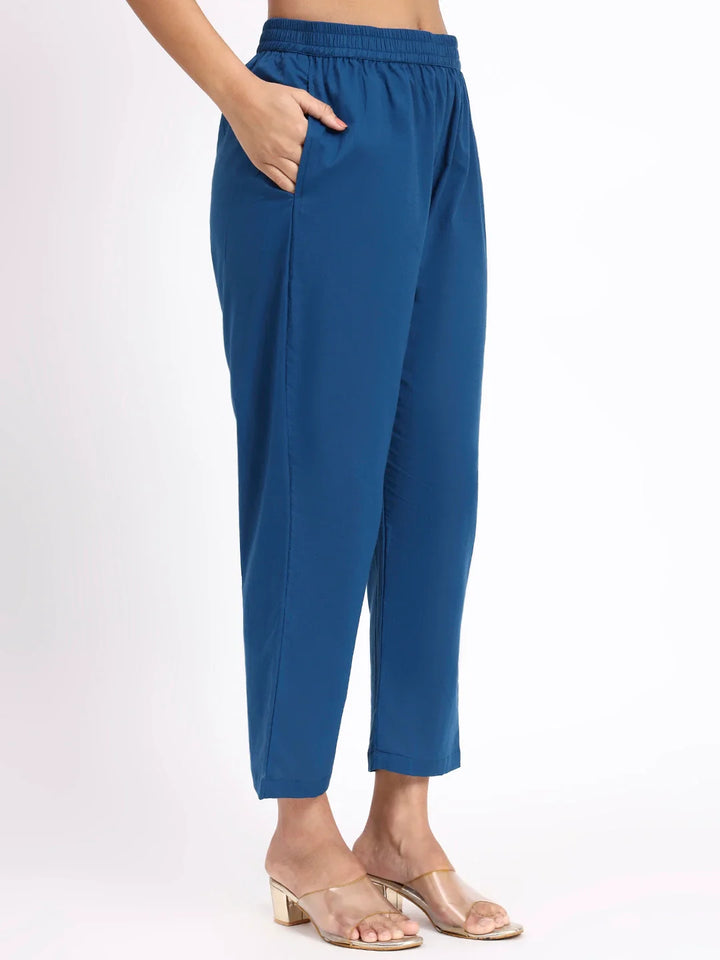 Cotton Straight Kurta Pant Dupatta Set