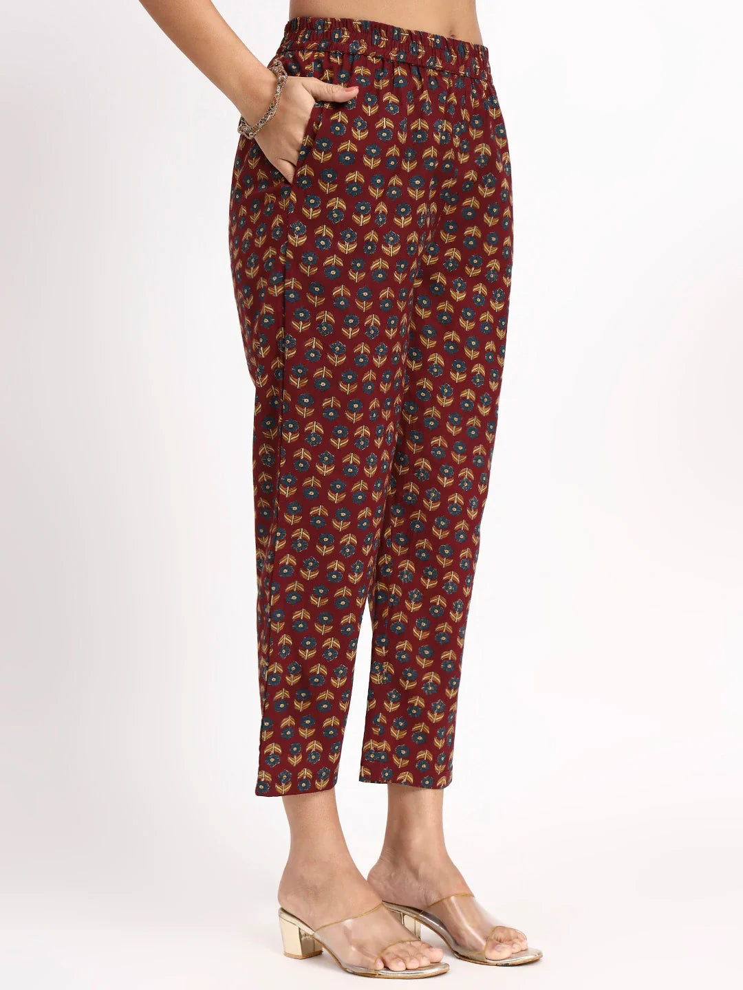 Cotton Straight Kurta Pant Dupatta Set