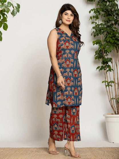 Cotton Sleeveless Co Ord Set