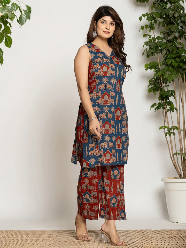 Cotton Sleeveless Co Ord Set