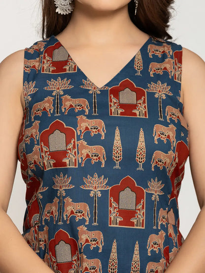 Cotton Sleeveless Co Ord Set