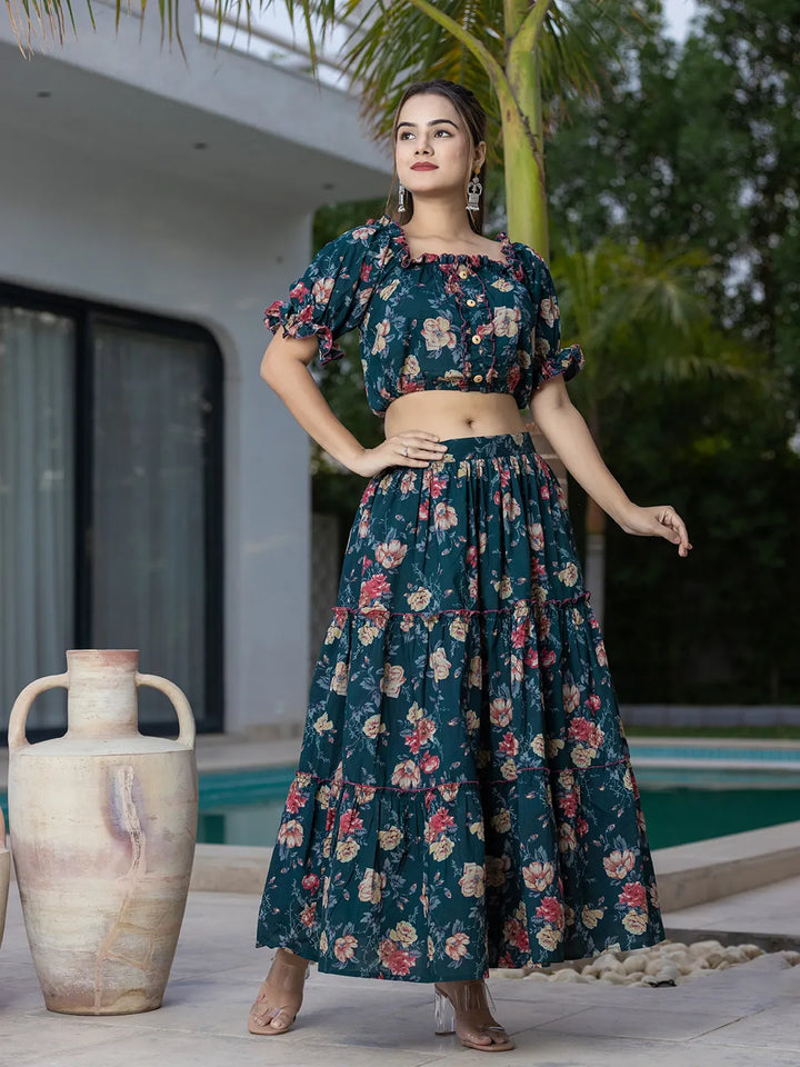 Cotton Green Skirt Co Ord Set