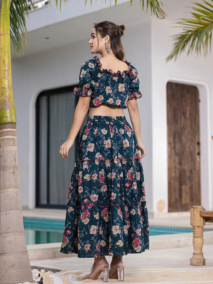 Cotton Green Skirt Co Ord Set