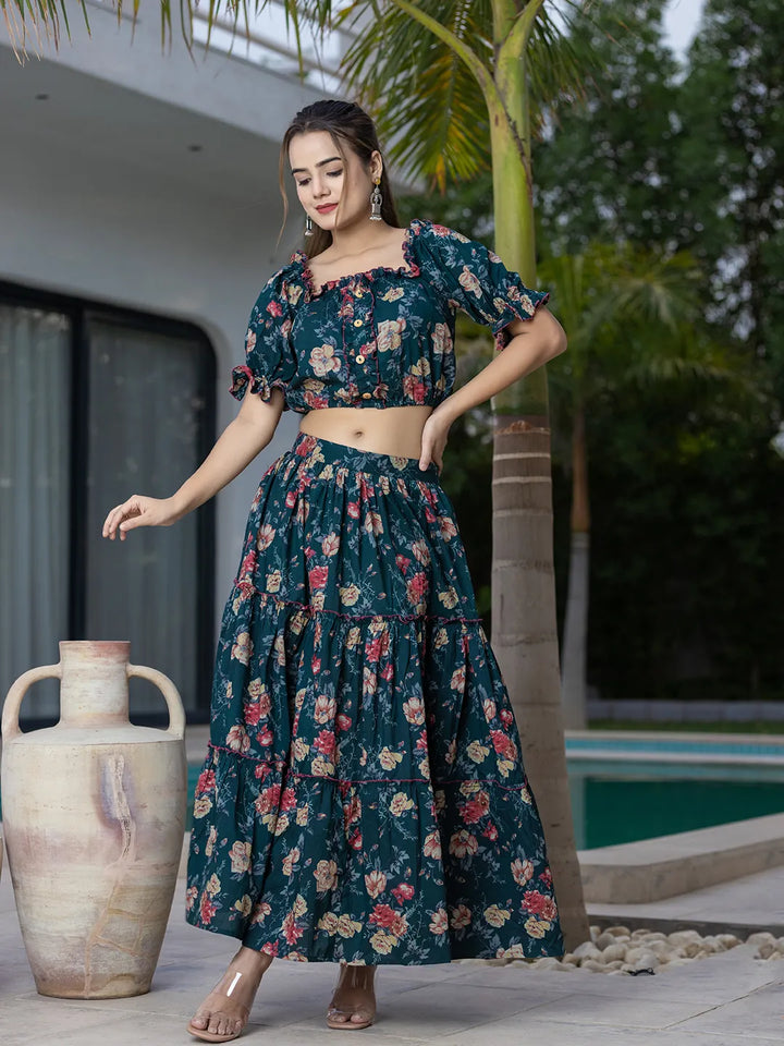 Cotton Green Skirt Co Ord Set