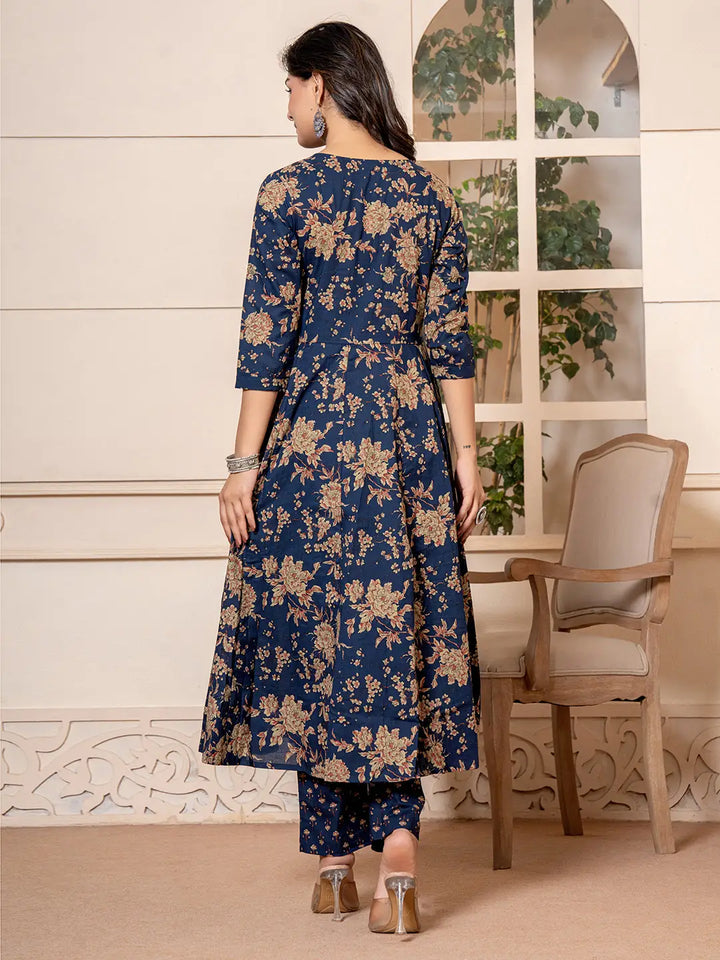 Cotton Anarkali Dupatta Set