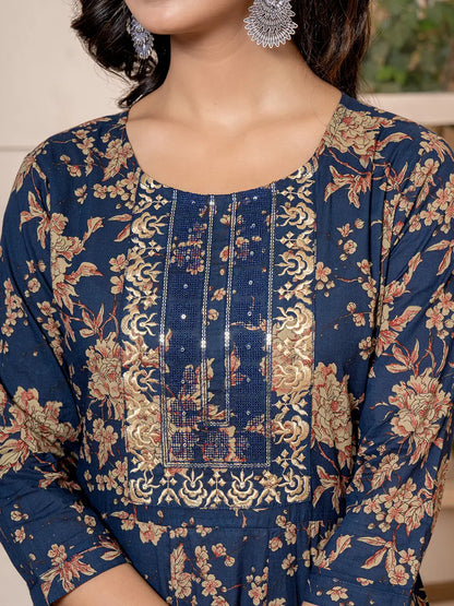 Cotton Anarkali Dupatta Set