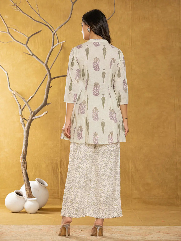 Cream Cotton Co Ord Set