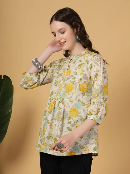 Cream Pure Cotton Top