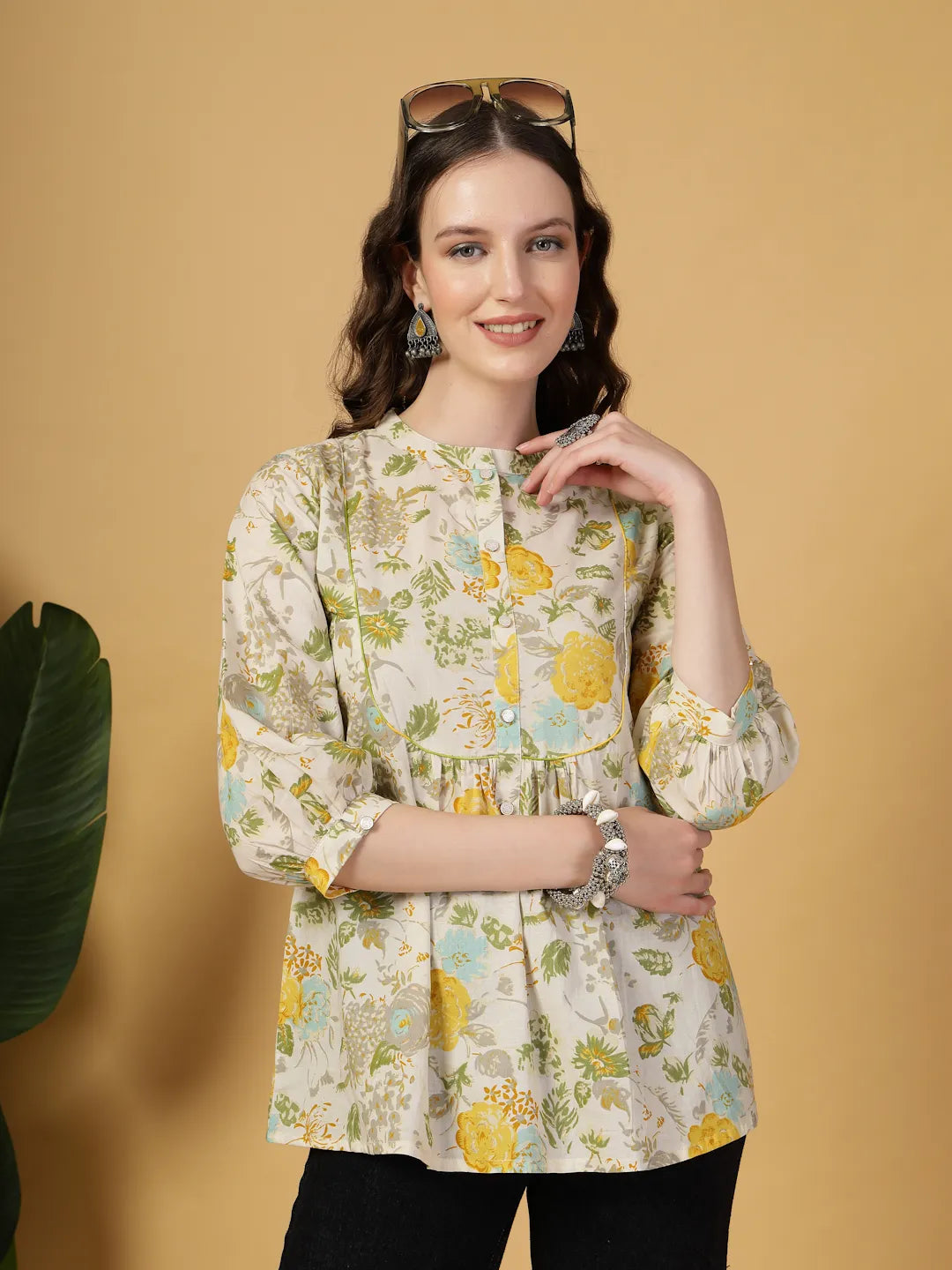 Cream Pure Cotton Top