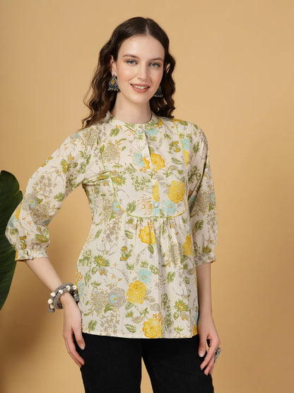 Cream Pure Cotton Top