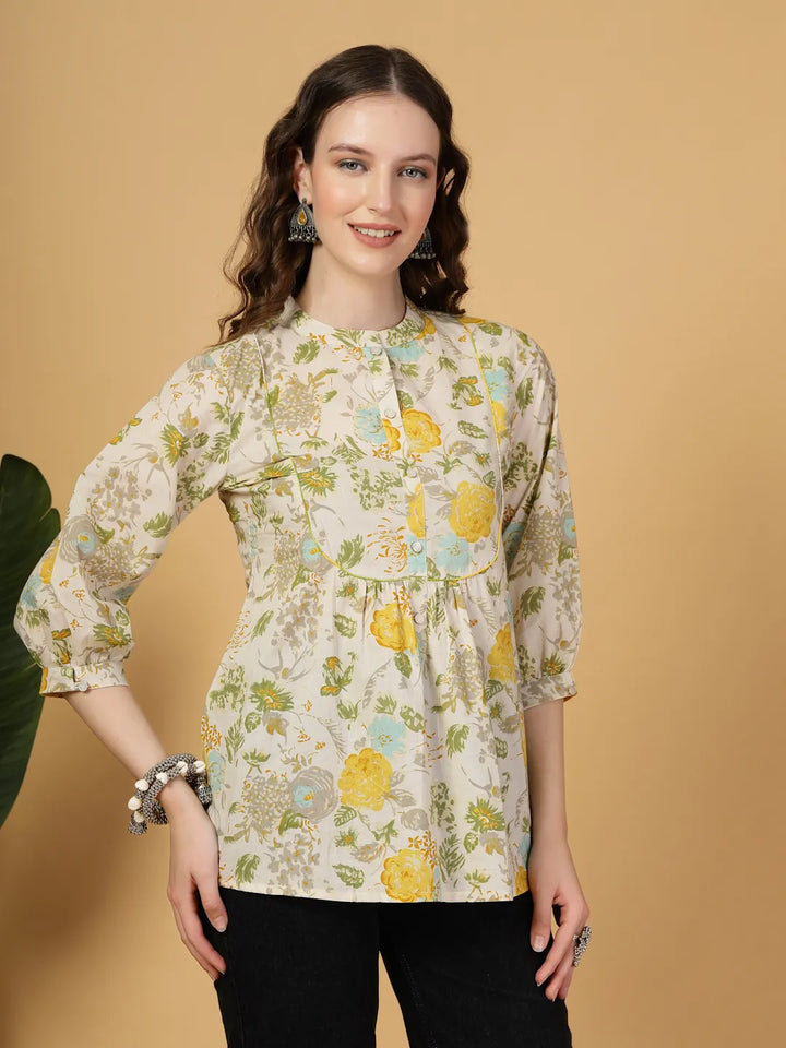 Cream Pure Cotton Top