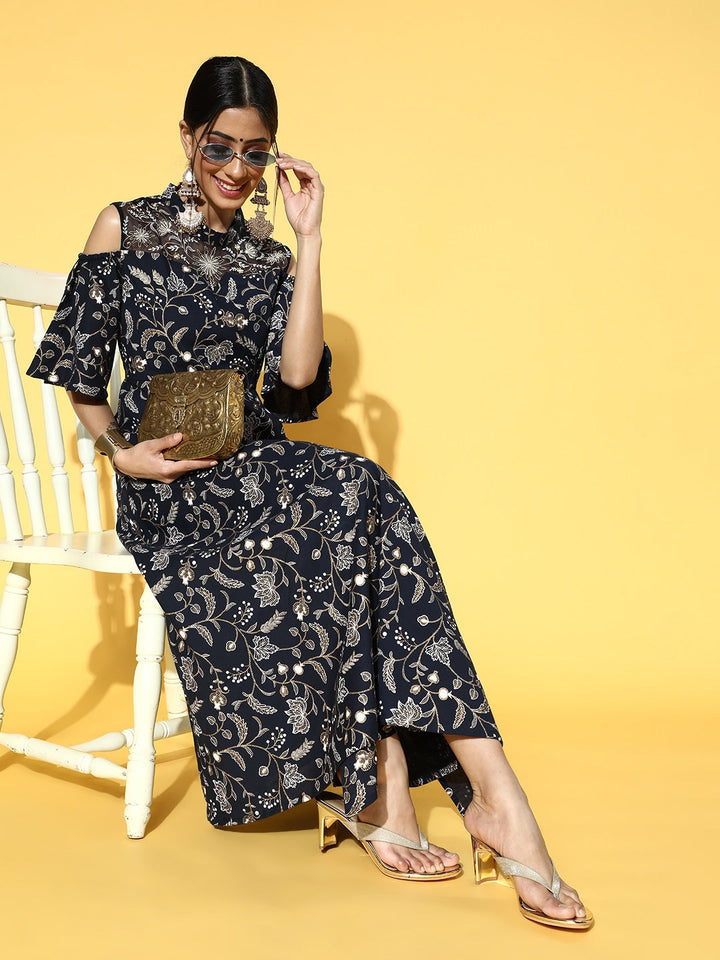 Deep Navy Blue Dress
