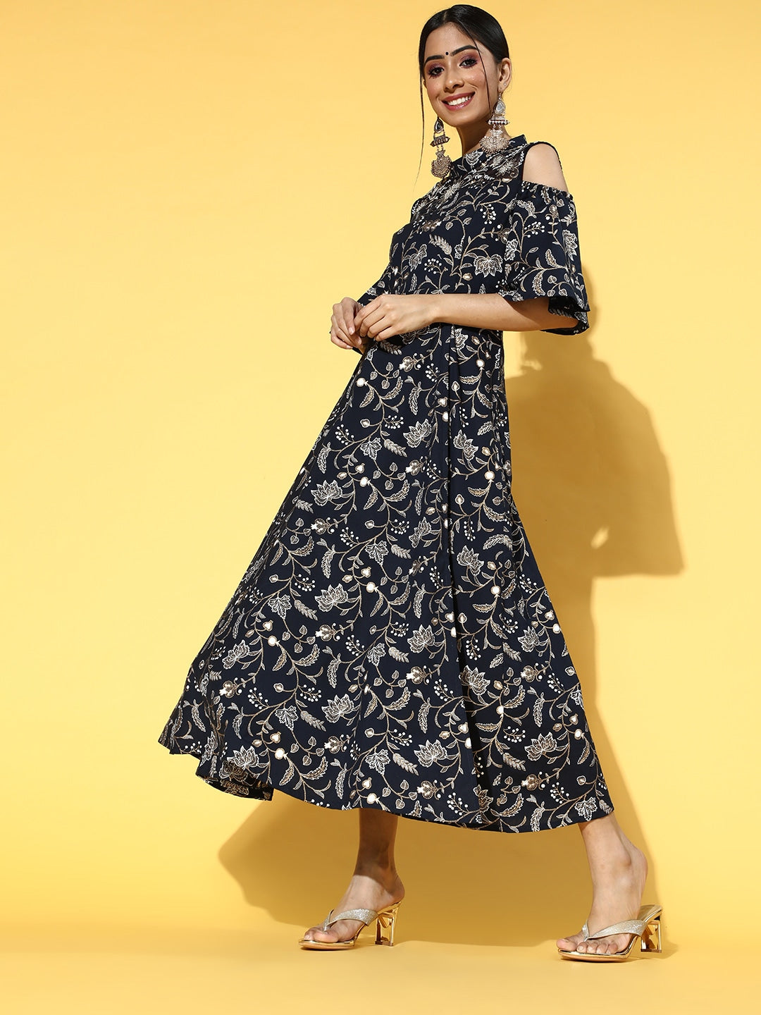 Deep Navy Blue Dress