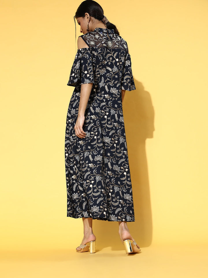 Deep Navy Blue Dress