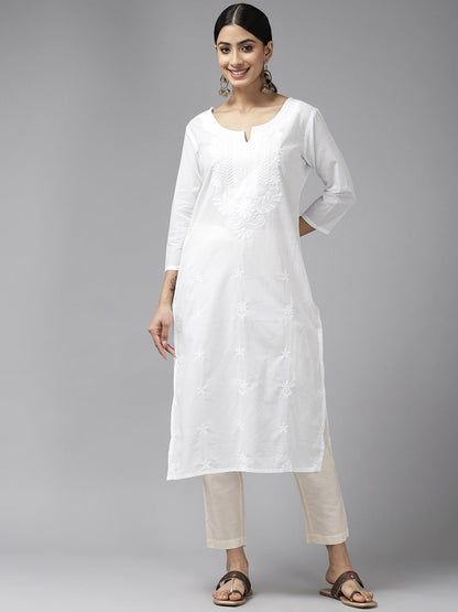 Embroidered Cotton Kurta