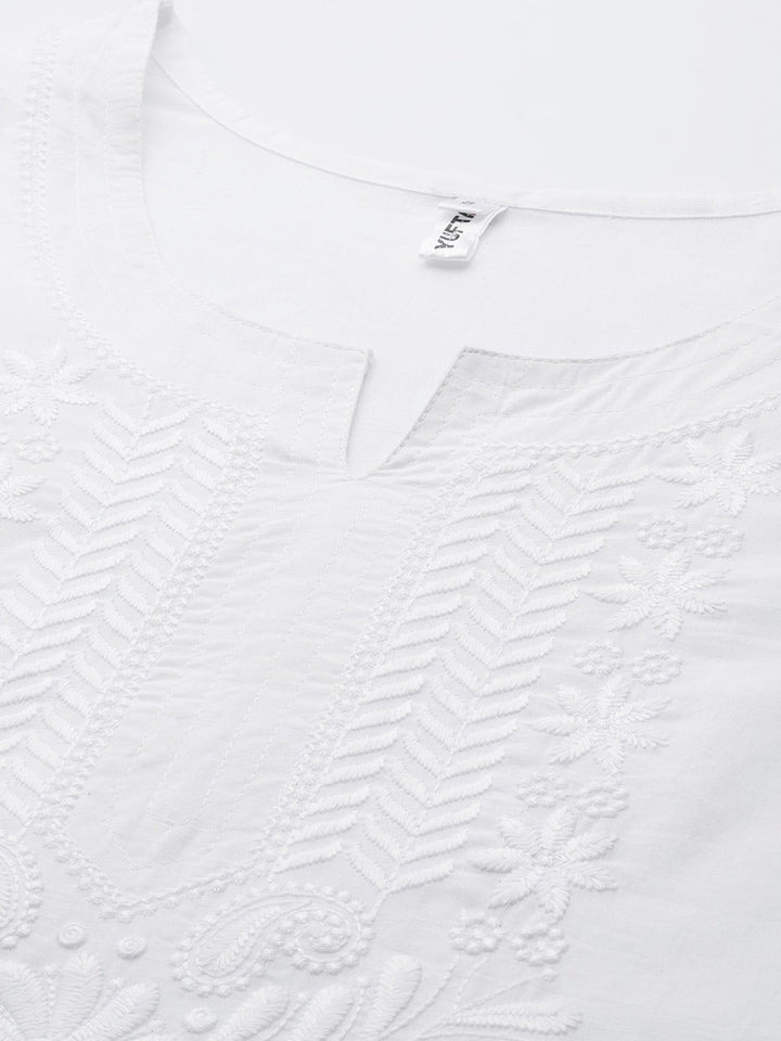Embroidered Cotton Kurta