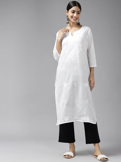Embroidered Cotton Kurta
