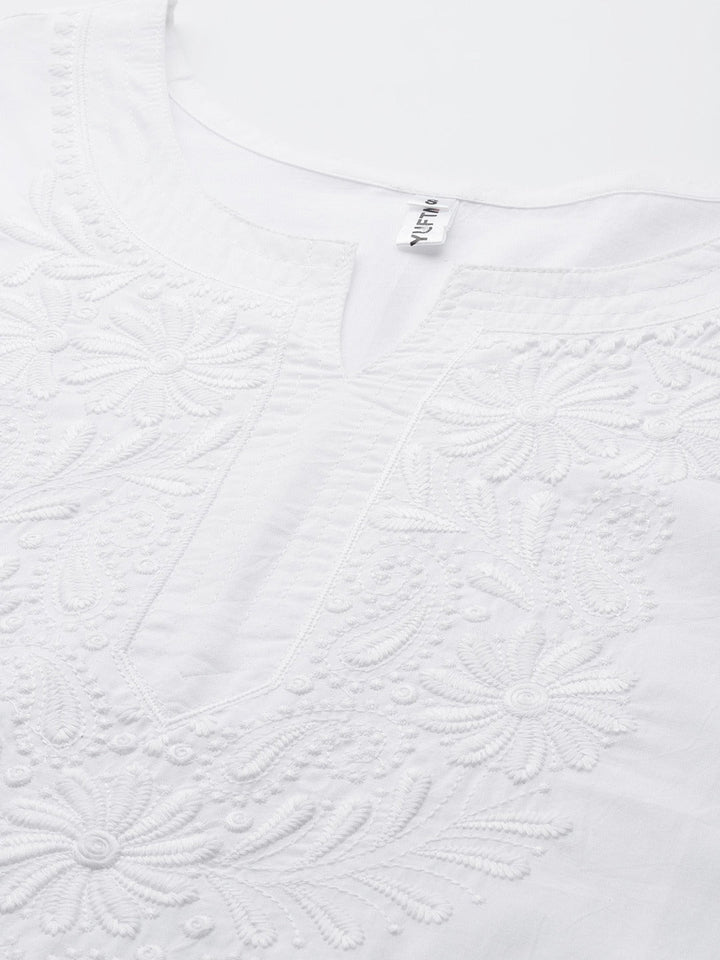 Embroidered Cotton Kurta