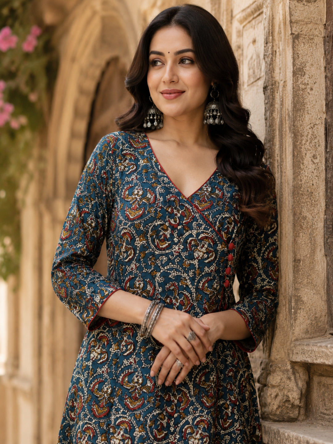 Women Ethnic Motifs Printed Floral Kurta