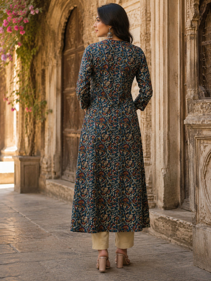 Women Ethnic Motifs Printed Floral Kurta