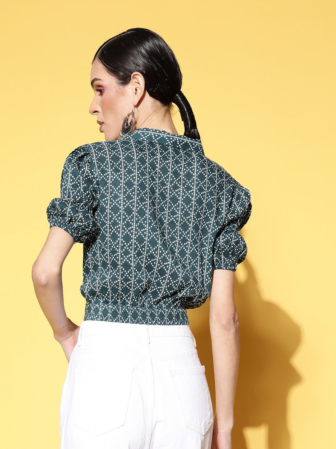 Geometric Crop Top