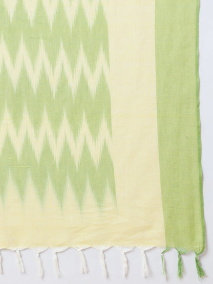 Cotton Ikat Kurta Dupatta Set