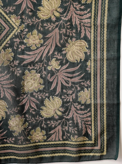 Green Cotton Straight Kurta Dupatta Set