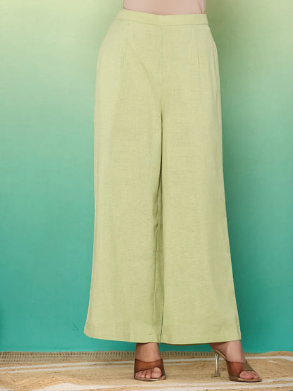 Green Embroidered Co-Ord Set