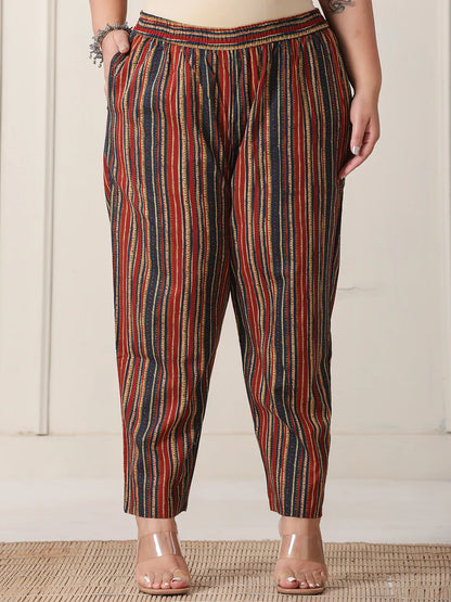 Green Floral Print Patch & Lace Work Plus Size Kurta Set With Pant & Dupatta