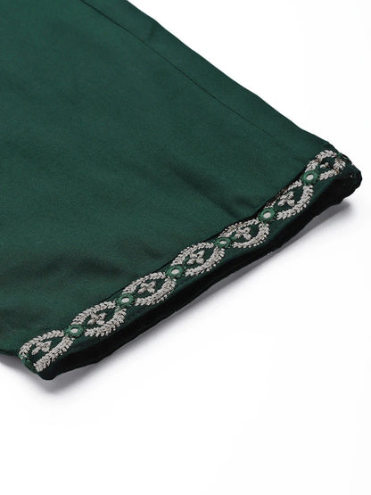 Green Yoke Design Dupatta Set