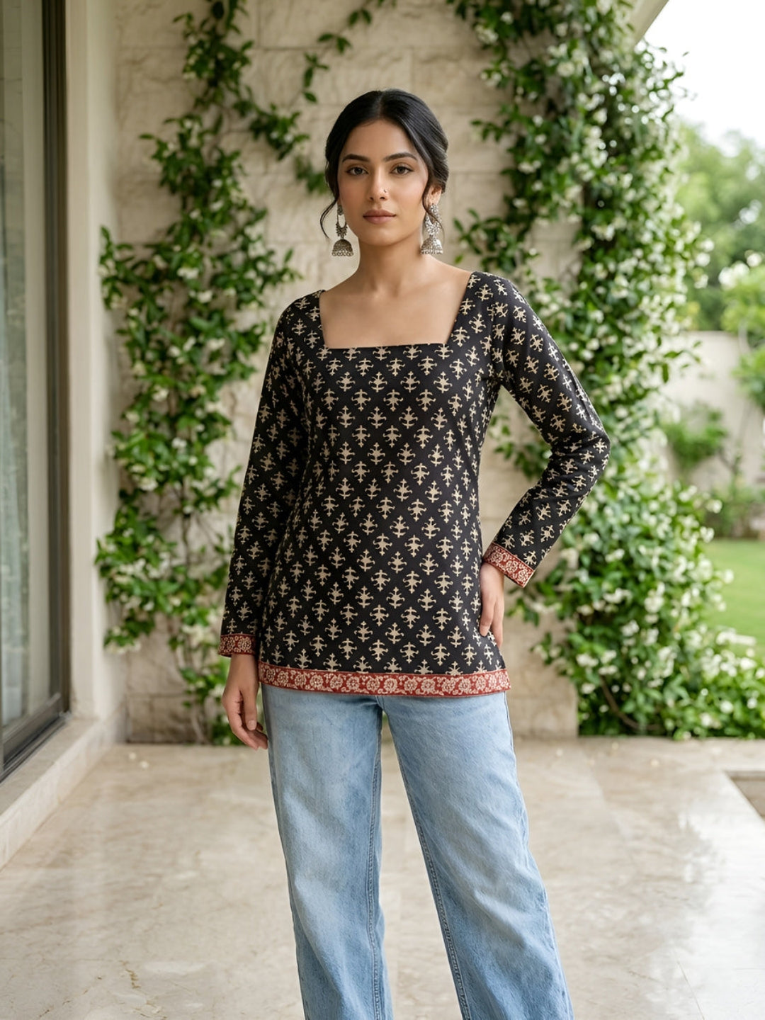 Ethnic Printed Straight Tunic