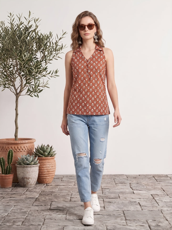 Printed Stylish Crop Top