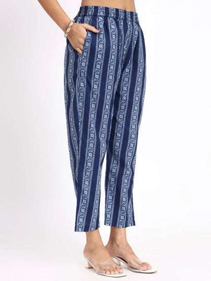 Cotton Straight Kurta Pant Dupatta Set