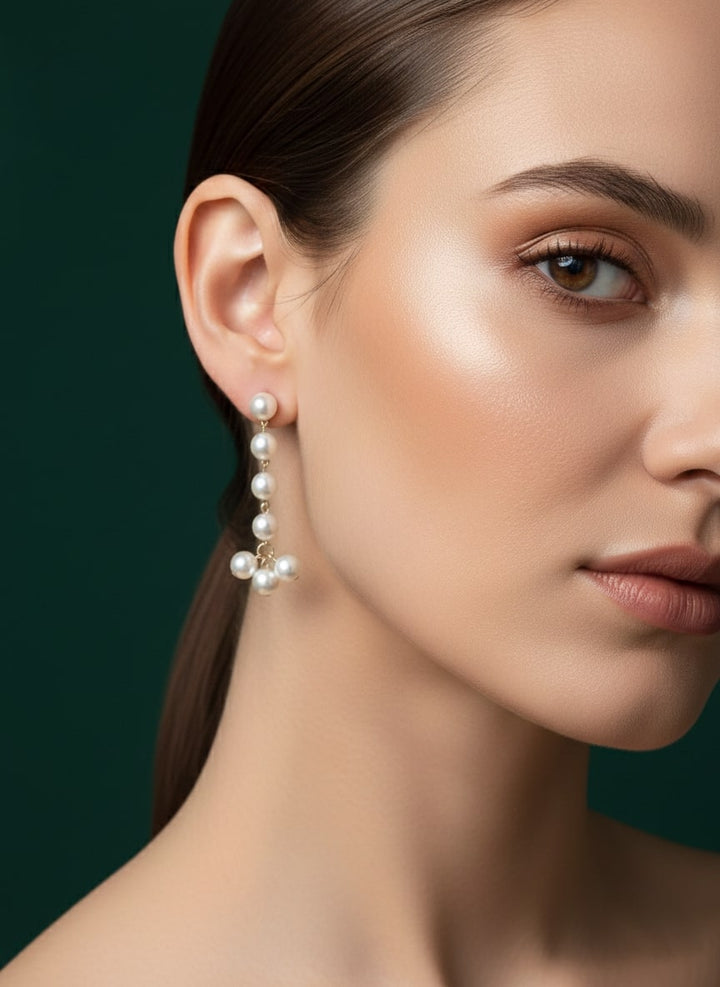 Unique Pearls Drop Earrings
