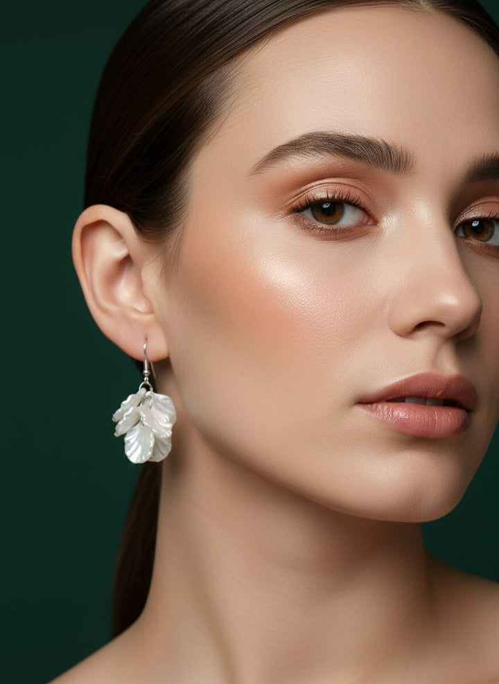 Unique Sea Shell Flower Shaped classic Drop Earring