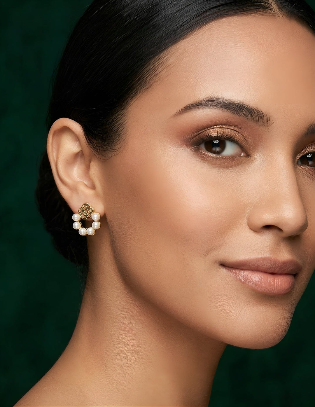 Fancy Pearl Unique Style Studs