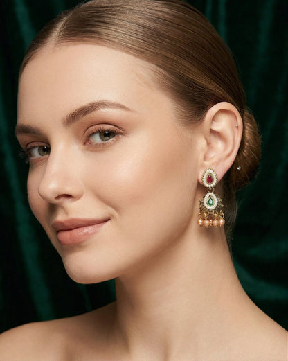 Gold Oxidized Fancy Jhumki