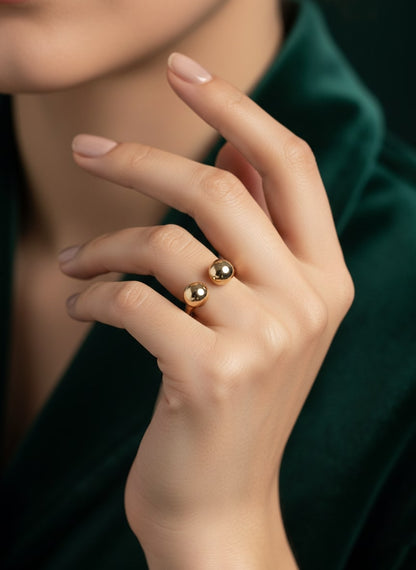Golden Contemporary Ring