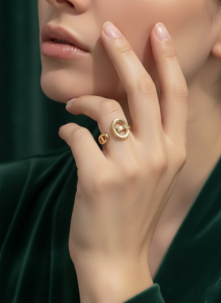 Circular Stylish Adjustable Fancy Ring