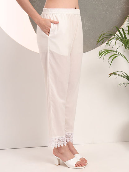 Pink Floral Printed Straight Kurta Trouser Dupatta Set