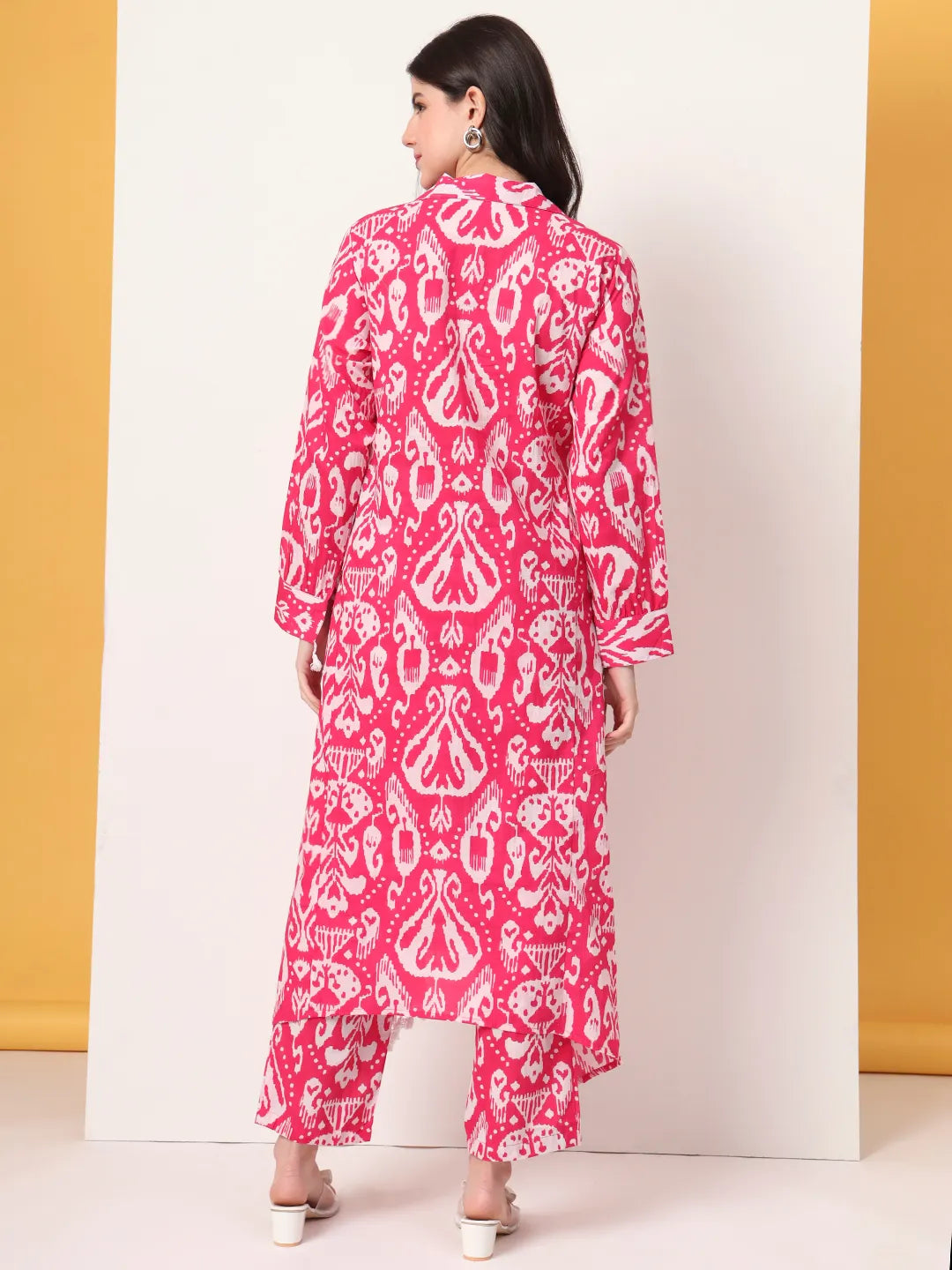Pink Ikat  Pure Cotton Cord Set