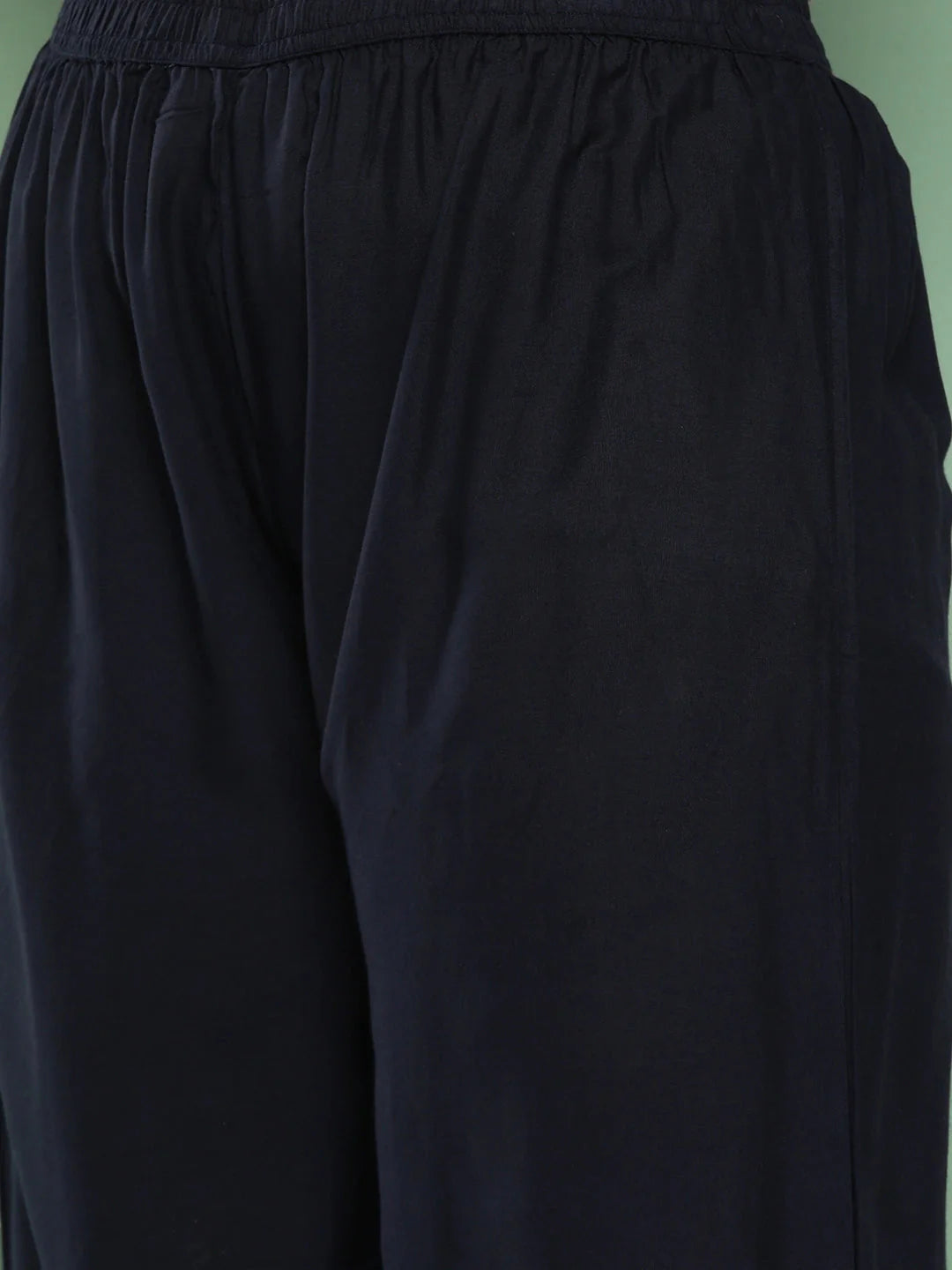Plus Size Ethnic Motifs Printed Pure Cotton Kurta With Palazzos &amp; With Dupatta