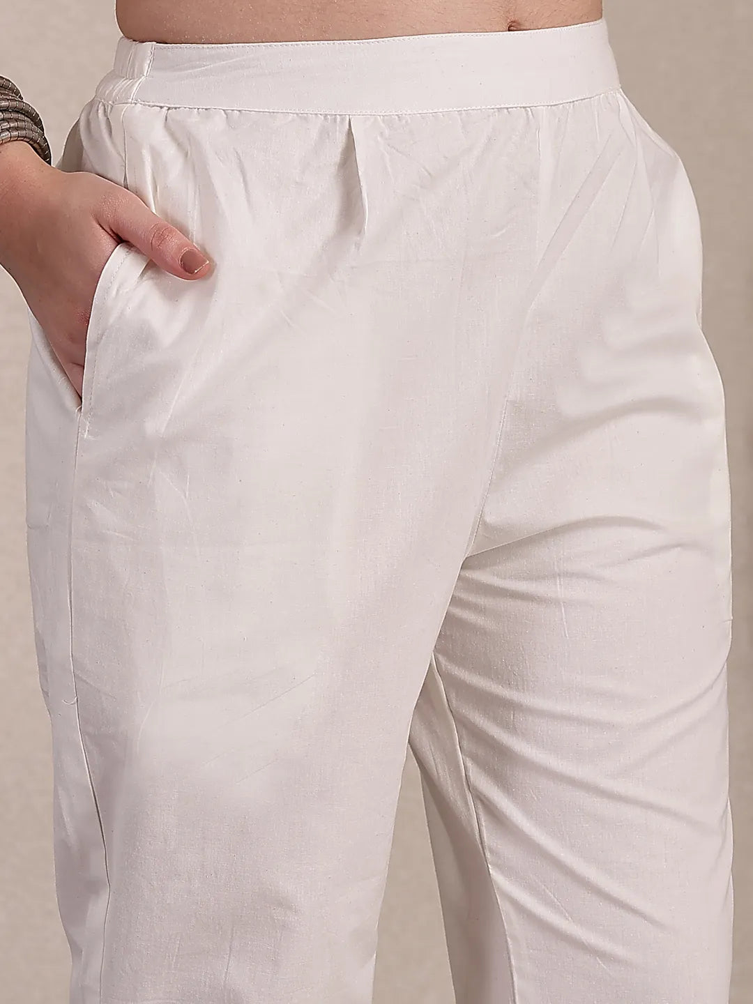 Purple Premium Cotton Kurta Dupatta Pant Set