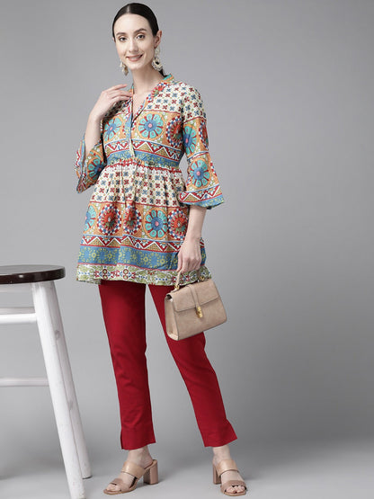 Solid Maroon Cotton Trousers